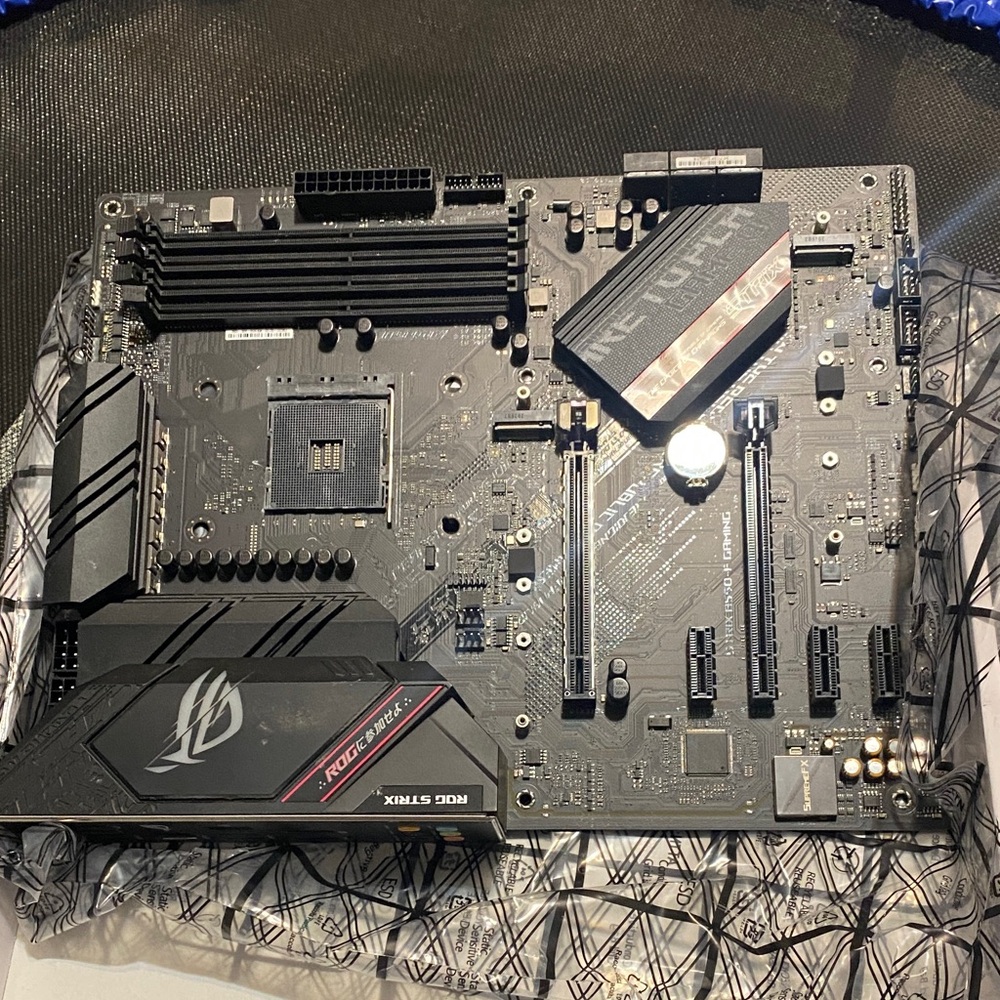 ASUS ROG Strix Motherboard in Black with Red Accents